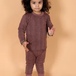 BAESD Kids Striped Cotton Thermal Set-43