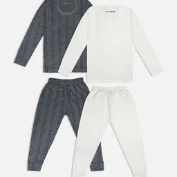 YK X Trampoline Infants Pack Of 2 Striped Thermal Set-image-98