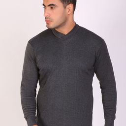 T.T. Anthra Slim Fit V-Neck Desire Thermal Top-image-37