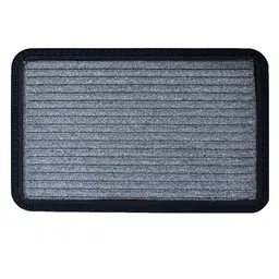 LUXEHOME INTERNATIONAL Silver Rubber Striped Anti-Skid Doormat-image-23