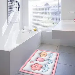 Dakshya Industries Purple 3D Printed Anti-Slip Doormat-image-36
