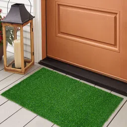Story@home Green Grass Textured Anti Skid Doormat-33