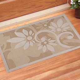 Gallery99 Beige Self-Design Abstract Laser Cut Doormat-47