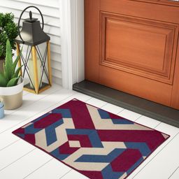 Welspun Red & Blue Printed 1306 GSM Fade Resistant Doormat-image-73