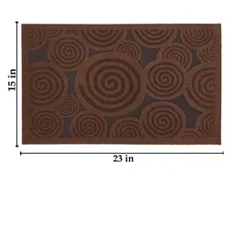 Gallery99 Brown Self-Design Abstract Laser Cut Doormat image 3