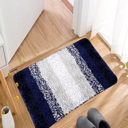 Kuber Industries Grey & Blue Woven Design Dust Trapper Doormat image 5