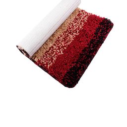 Kuber Industries Cream-Coloured & Red Set Of 2 Dust Trapper Anti-Skid Door Mat image 2