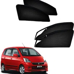 Rear Window, Side Window Sun Shade For Maruti Suzuki Zen Estilo-image-14