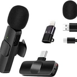 TOTAL K8 BEST QUALITY TYPE C WIRELESS Microphone Plug & Play Mic for YouTube Video Camera Microphone-14