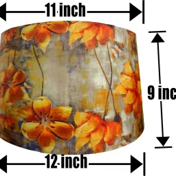 wolkomhome Lamp Shade for table and Floor Lamp Suitable For Home Lamp shade Flower Painting Table Lamps Lamp Shade image 2