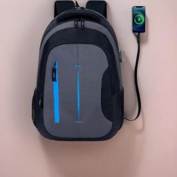 Large 36 L Laptop Backpack USB Charging Port, Water Resistant (Black)-30