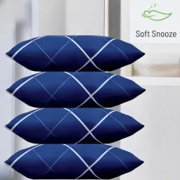 Soft Luxury Microfibre Abstract Sleeping Pillow Pack of 4-0