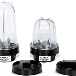 Bullet Jar for Mixer Grinder Set of 2 (530 ML,350 ML) ABS Transparent JarN71 Mixer Juicer Jar-picture-27