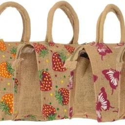 Very Small Jute Bags Eco Friendly 5 Code FK-05 Pack of 5 units Pack of 5 Grocery Bags-image-31