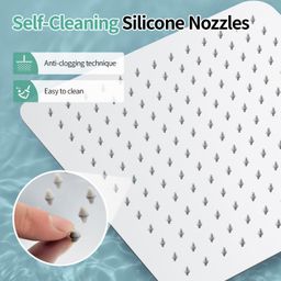 prestige SmartBuy Stainless Steel 6"x6" Ultra Slim Square Rain Shower Head without Arm Fixed Mount-picture-17