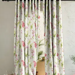 spaces drape story 213 cm (7 ft) Polyester Room Darkening Door Curtain (Pack Of 2)-picture-0