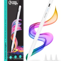 Case-Magic iPad Pencil Active Stylus Pen , Palm Rejection, for iPad 2018-2024, Pro, & more. Stylus-25