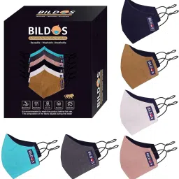 3 Layer Pure Cotton Cloth Mask 6 Pcs Super Breathable Cloth Mask with SMMS Filter Layer Reusable Cloth Mask With Melt Blown Fabric Layer-21