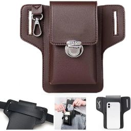 KitchExpo Cellphone Holder Belt Pouch | Leather Mobile Pouch for Men pouch-image-6