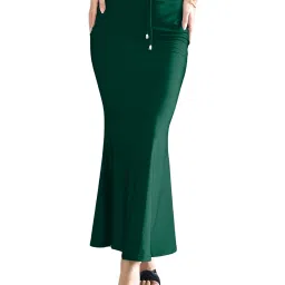 BuyOnn Slim Saree Shapewear Petticoat Gree Lycra Blend Petticoat-image-29