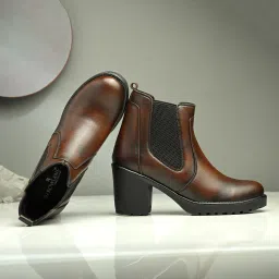 Lightweight Comfort Trendy Premium Stylish Chelsea Boots For Women-image-15