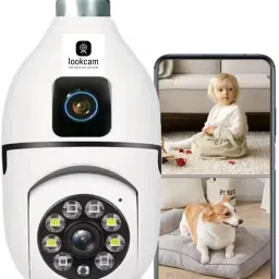 lookcam 2in1 PTZ 5+5MP HD 1920 Resolution Indoor Camera w/Color Vision| Motion Detection Security Camera-10