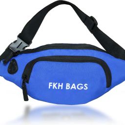 fkhbags kingg royel blue waist bag Elegant Style Travel Pouch Passport Holder with Adjustable Strap-image-87