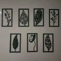 Wooden Wall Decor Hangings Living Room, Bedroom, Kitchen, Office Pack of 7-22