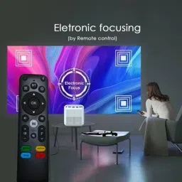 Omex M9 WI-FI Miracast 1280P HD Smart Home Theater LED Video Projector (2200 lm / 2 Speaker / Wireless / Remote Controller) Portable Projector image 2