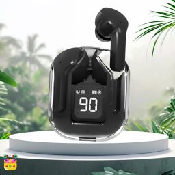 Ultrapods Max Blutooth Earbuds With Transparent Design Case & Led DisplayA295 Bluetooth Headset-image-15