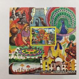 2016 - Vibrant India Miniature Sheet Rare Stamps Stamps-image-79