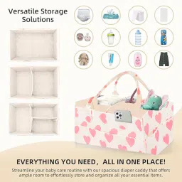 Multifunctional Caddy Organiser Storage Mother Baby Diaper Bag Foldable Storage Organised Bag-image-78