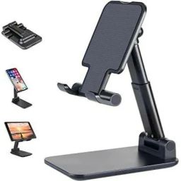 TechBytesRetail Jniversal Foldable Heaight & Angle Adjustable Desktop Mobile Phone Holder Mobile Holder-image-46
