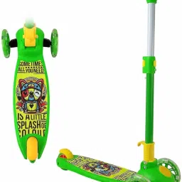 Kids Kick Scooter: 3 Adjustable Heights Foldable Design PVC Wheels 40 kg Weight Kids Scooter-image-5