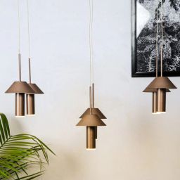 kapoor lampshades Amaze Brown Metal LED Ceiling Lights-picture-20