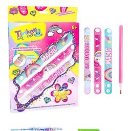 Tinker Squad Kids 3 Pieces Artificial Stones Studded Unicorn Wraparound Bracelet-image-88