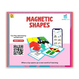 wonderLearn Kids White & Red Printed Magnetic Shapes & Patterns Skill Development Toys-48