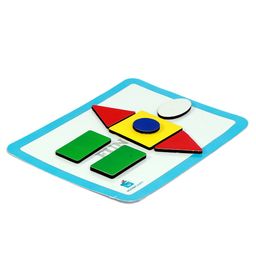 wonderLearn Kids White & Red Printed Magnetic Shapes & Patterns Skill Development Toys image 3