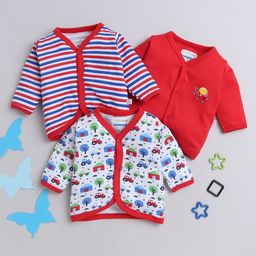 BUMZEE Red & White Pack Of 3 Full Sleeves Jablas-image-61