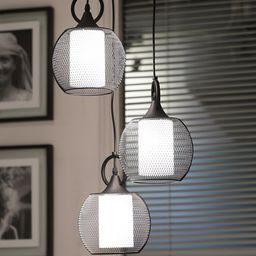 THE LIGHT STORE White & Black Self Design Cluster Lights-20