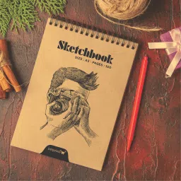 askprints A5 Craft Cover Sketchbook | Sketchpad for Artists | Sketching and Drawing Paper Sketch Pad image 2