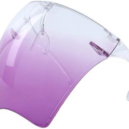 Purple Colored Tinted Face shield HD VISION (NO BLUR VISION) Protective Face Shield Full Cover Visor Glasses/Sunglasses (Anti-Fog/Reusable/Unbreakable/washable)- Unisex Protective Face Mask Safety Visor-2