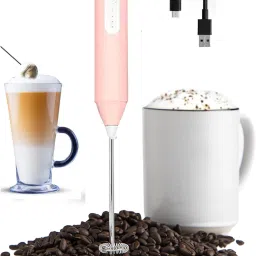 120 W Rechargeable 3-Speed Milk Frother - Foam Maker for Coffee, Latte & Cappuccino Chopper, Electric Whisk, Hand Blender, Stand Mixer-image-67