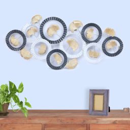 vedas Round Ginko Multicolour Iron Wall Art-picture-15