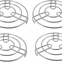 Heat Resistant Hot Pan/Pot Stand Mat Trivet (Pack of 4) Stainless Steel Trivet-20
