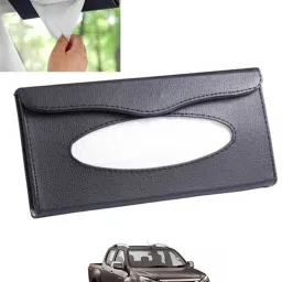 Black Leatherite Rectangle Shape Fancy Design Tissue Dispencer For Car-309 Vehicle Tissue Dispenser-image-64
