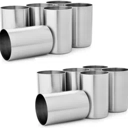 (Pack of 12) Stainless Steel Glass G14-12 350 ml Glass Set Water/Juice Glass-image-34