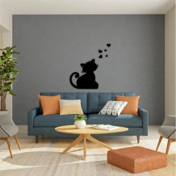 Cute Cat MDF laser cutout for home & office-image-49