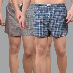 Pack of 3 Checkered Men Boxer-image-93