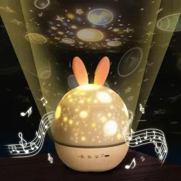 Sky Projector Lamp,360° Rotating 6 Different Projection Films LED Night Light Night Lamp-46